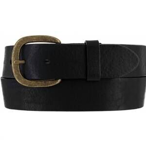 NEW BRIGHTON men's leather belt in black